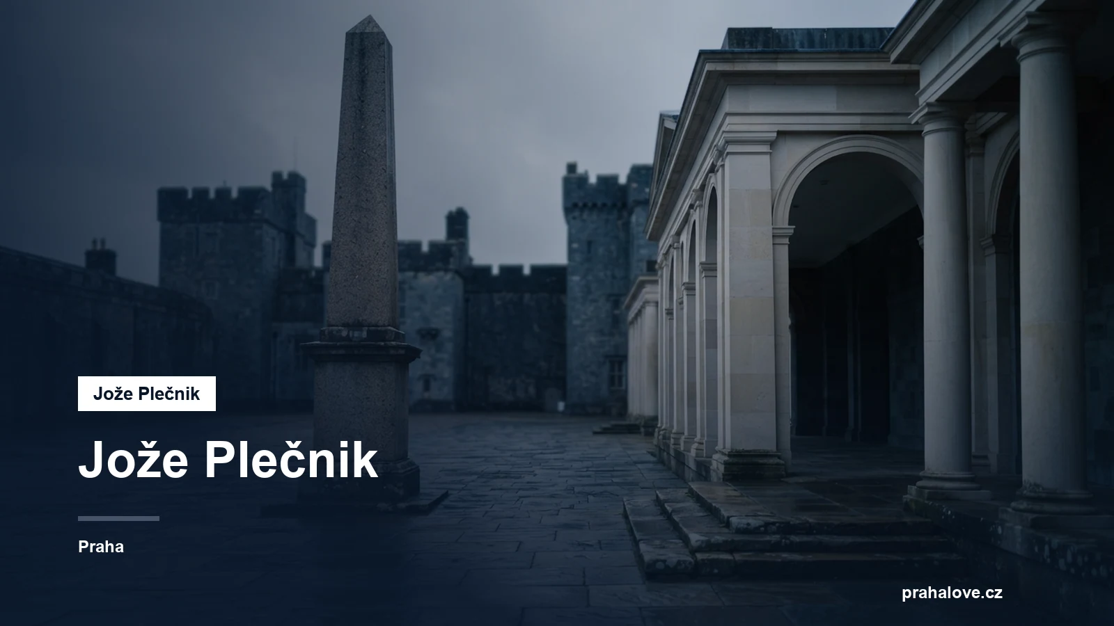 Monumentální sloup a nádvoří