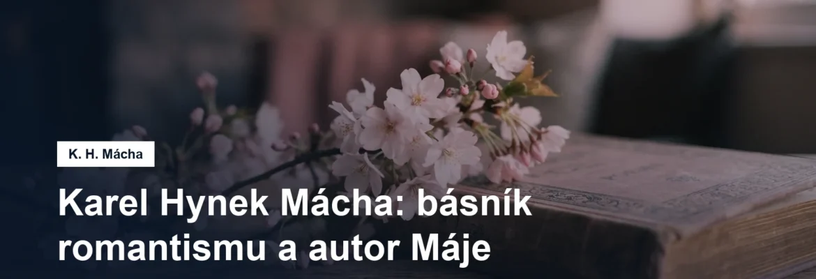 Rozkvetlá třešeň a kniha ve večerním světle