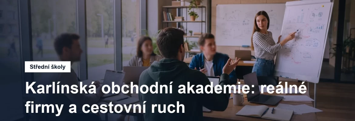 Studentský tým při práci na podnikatelském projektu