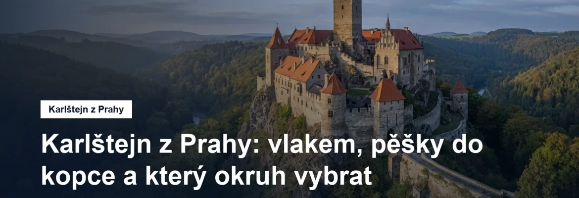 Gotický hrad na skalní ostrožně nad lesnatým údolím