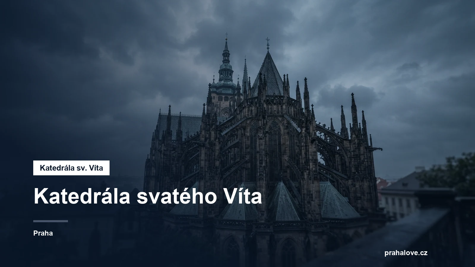 Gotické věže katedrály svatého Víta