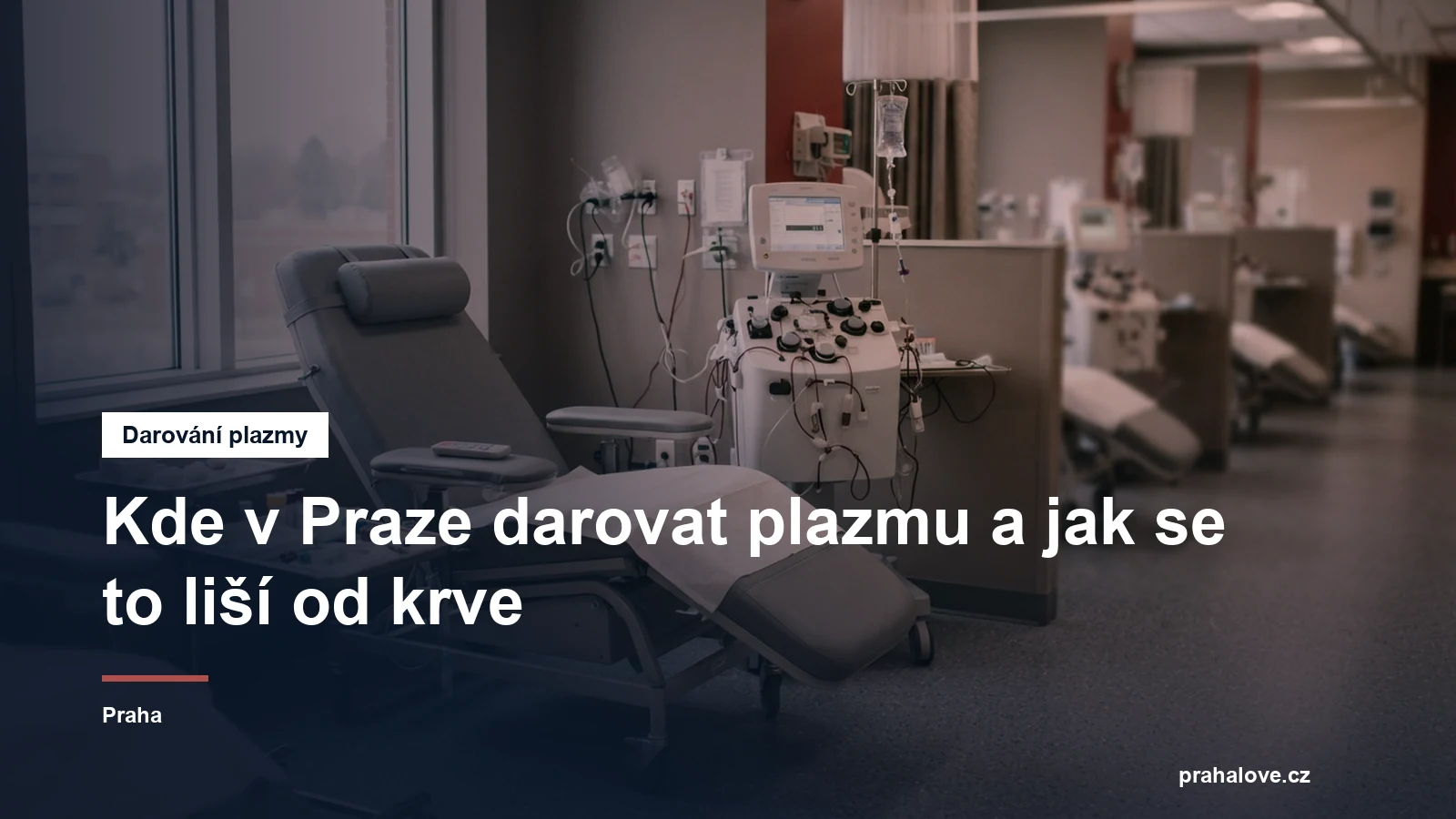 Odběrové křeslo a přístroj na oddělení plazmy