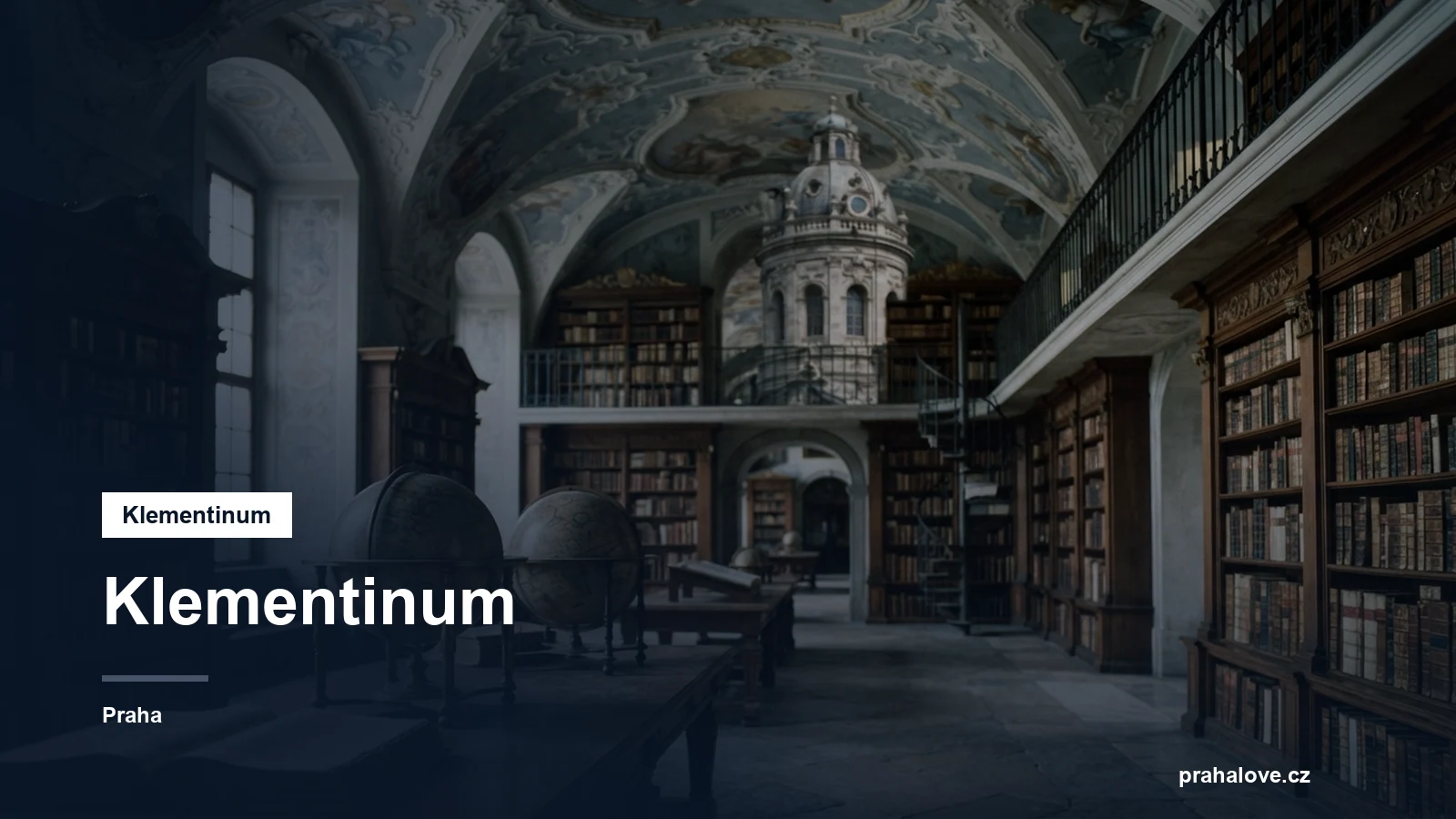 Barokní knihovní sál a astronomická věž
