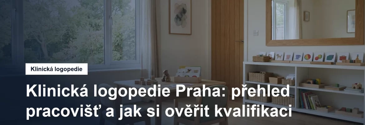 Klinická logopedie v Praze, prostředí ordinace