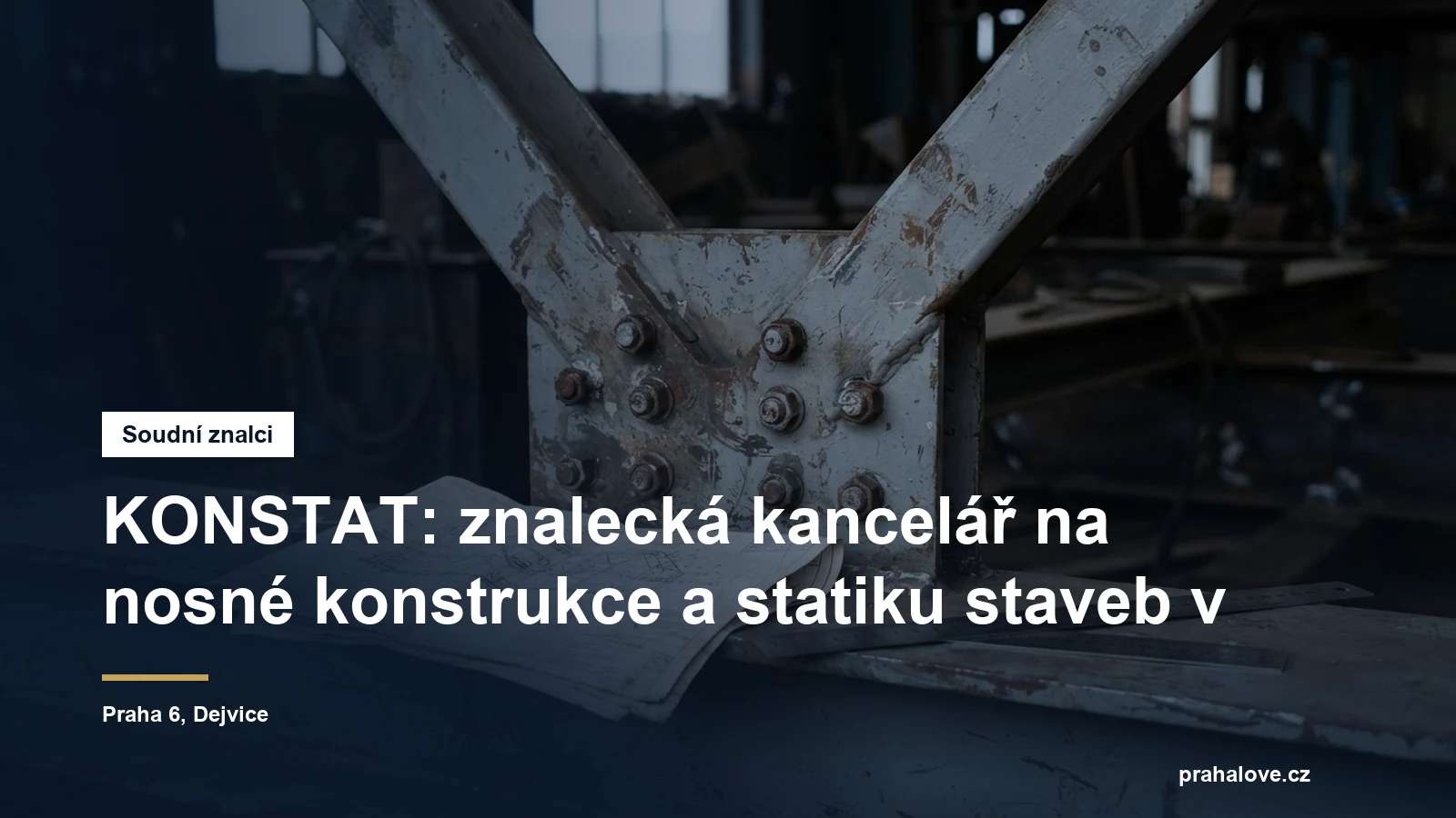 Znalecká kancelář KONSTAT, nosné konstrukce a statika staveb, Dejvice na Praze 6