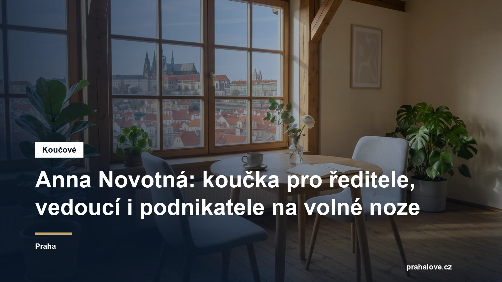 Prostředí pro koučovací setkání v Praze, Mgr. Anna Novotná