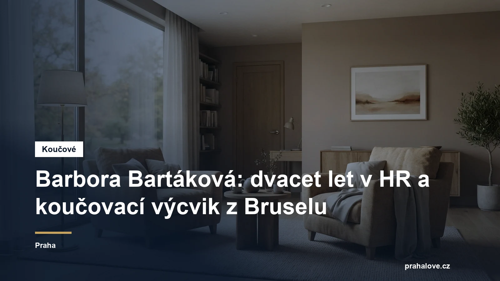 Prostředí pro koučovací setkání v Praze, Mgr. Barbora Bartáková