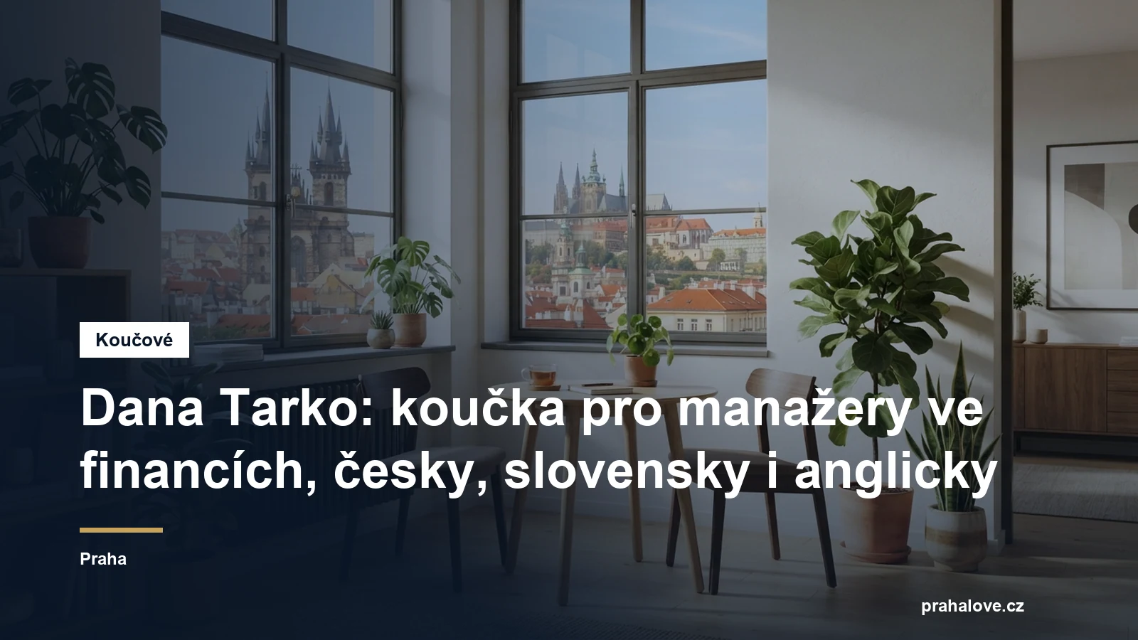 Prostředí pro koučovací setkání v Praze, Ing. Dana Tarko