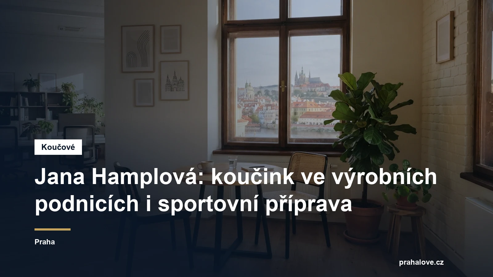 Prostředí pro koučovací setkání v Praze, Ing. Jana Hamplová