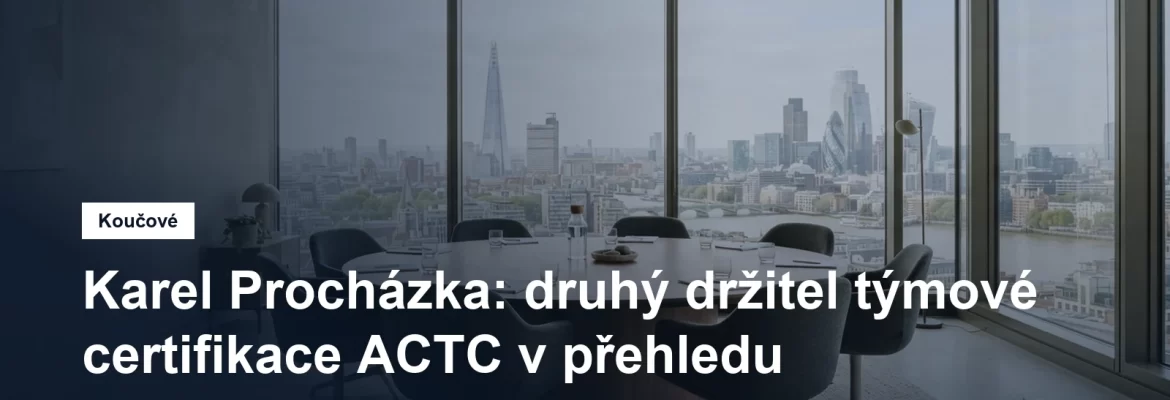 Prostředí pro koučovací setkání v Praze, Mgr. Karel Procházka