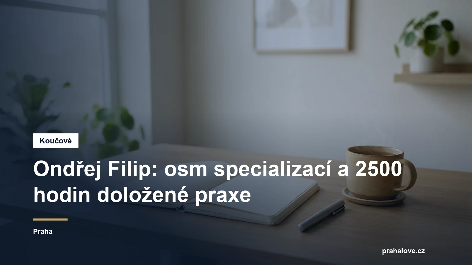 Prostředí pro koučovací setkání v Praze, Ondřej Filip