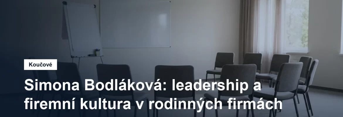 Prostředí pro koučovací setkání v Praze, Simona Bodláková