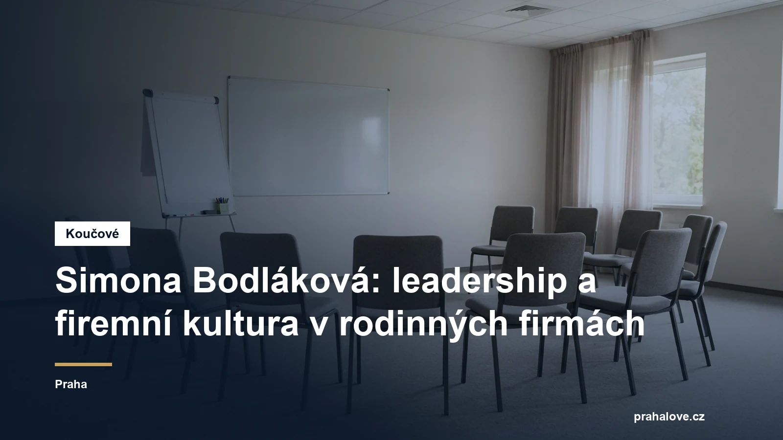 Prostředí pro koučovací setkání v Praze, Simona Bodláková