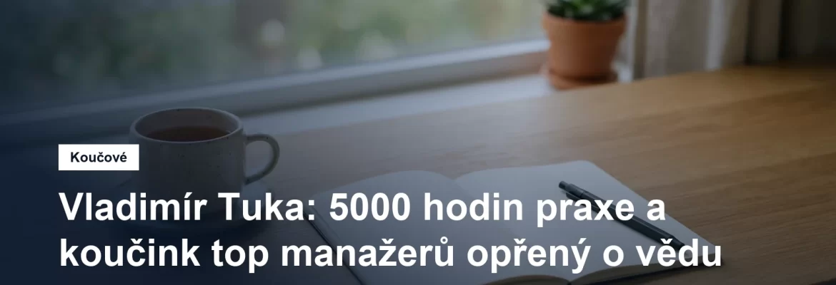 Prostředí pro koučovací setkání v Praze, Dr. Vladimír Tuka