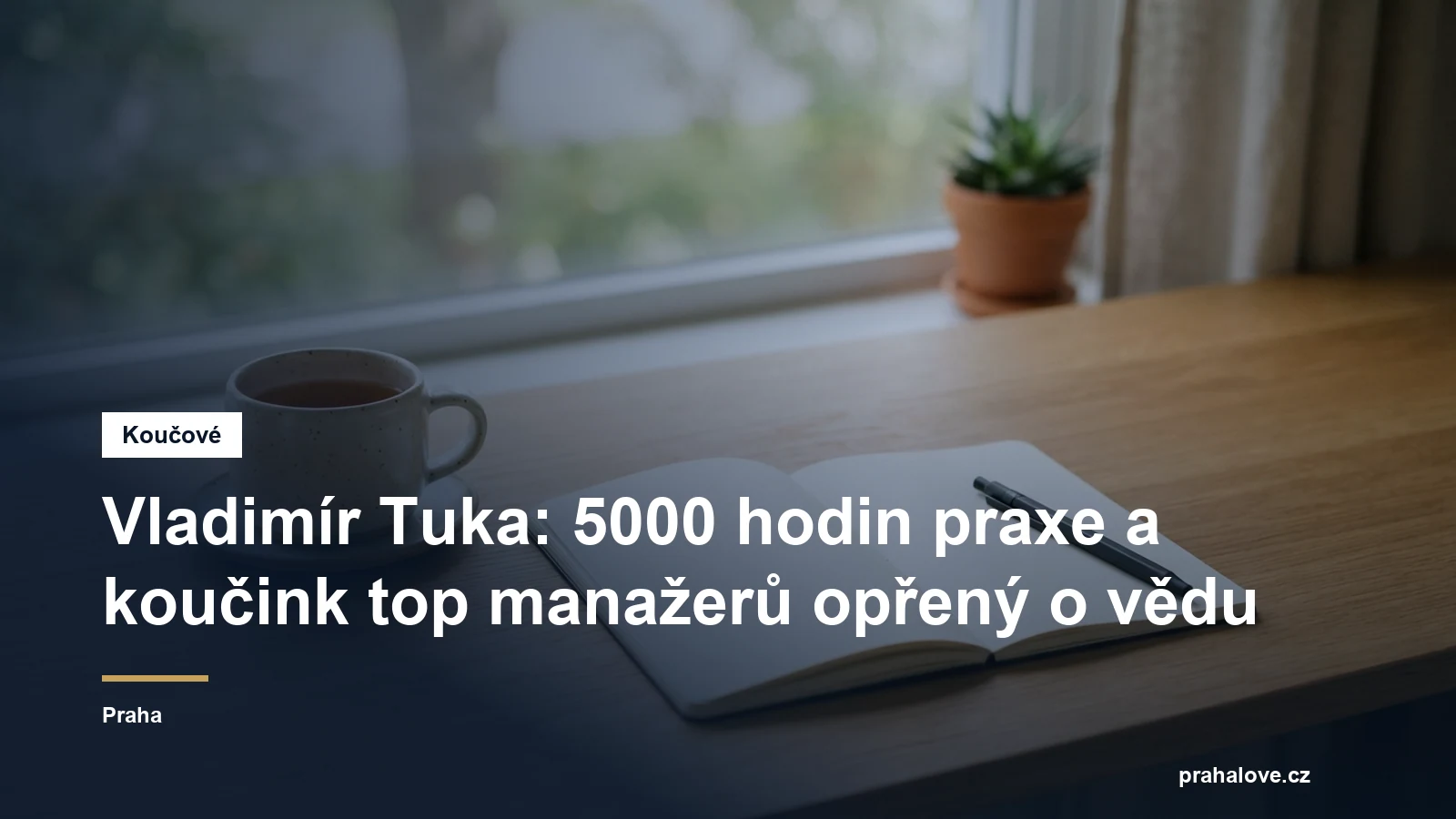 Prostředí pro koučovací setkání v Praze, Dr. Vladimír Tuka