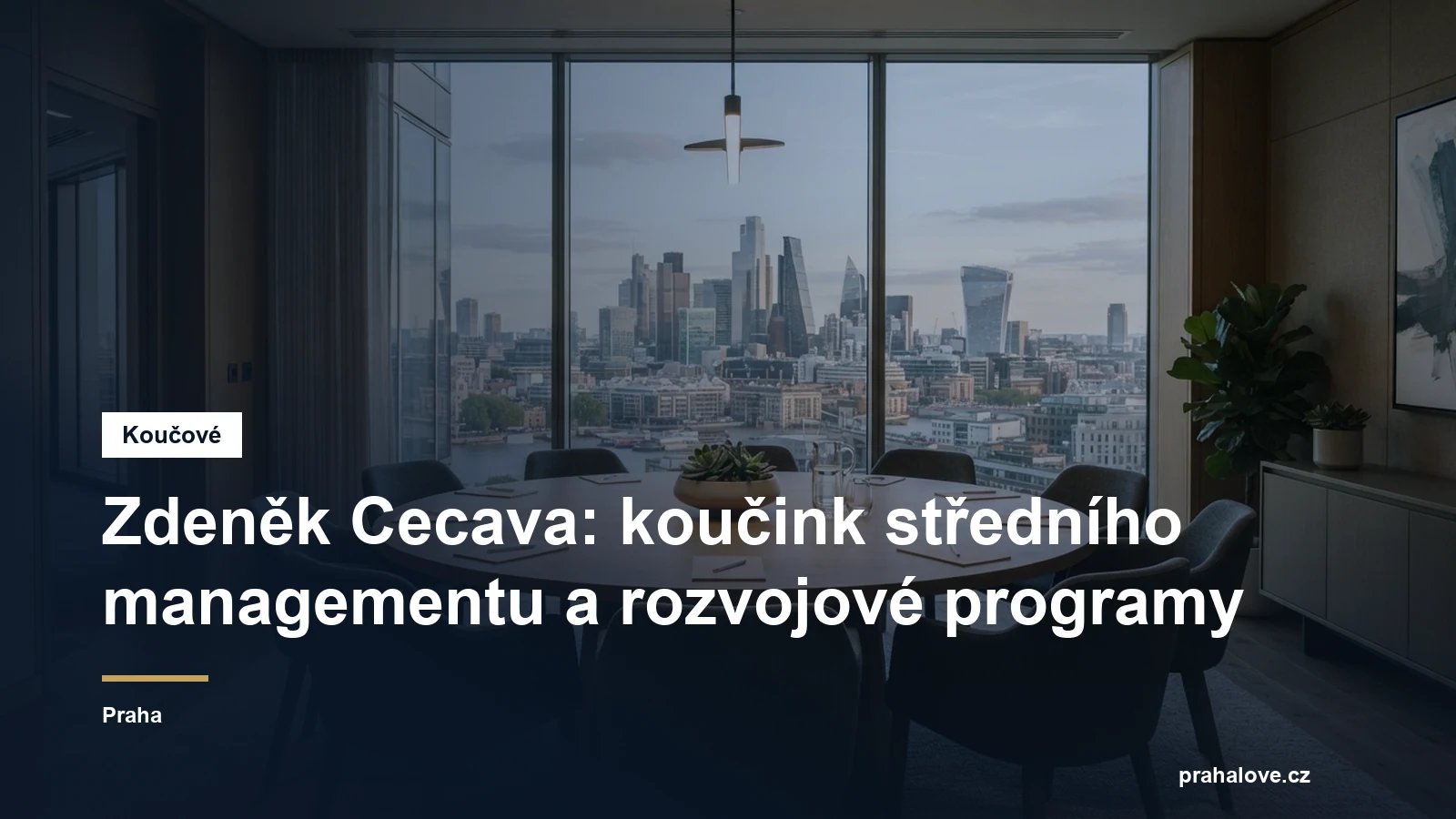 Prostředí pro koučovací setkání v Praze, Mgr. Zdeněk Cecava