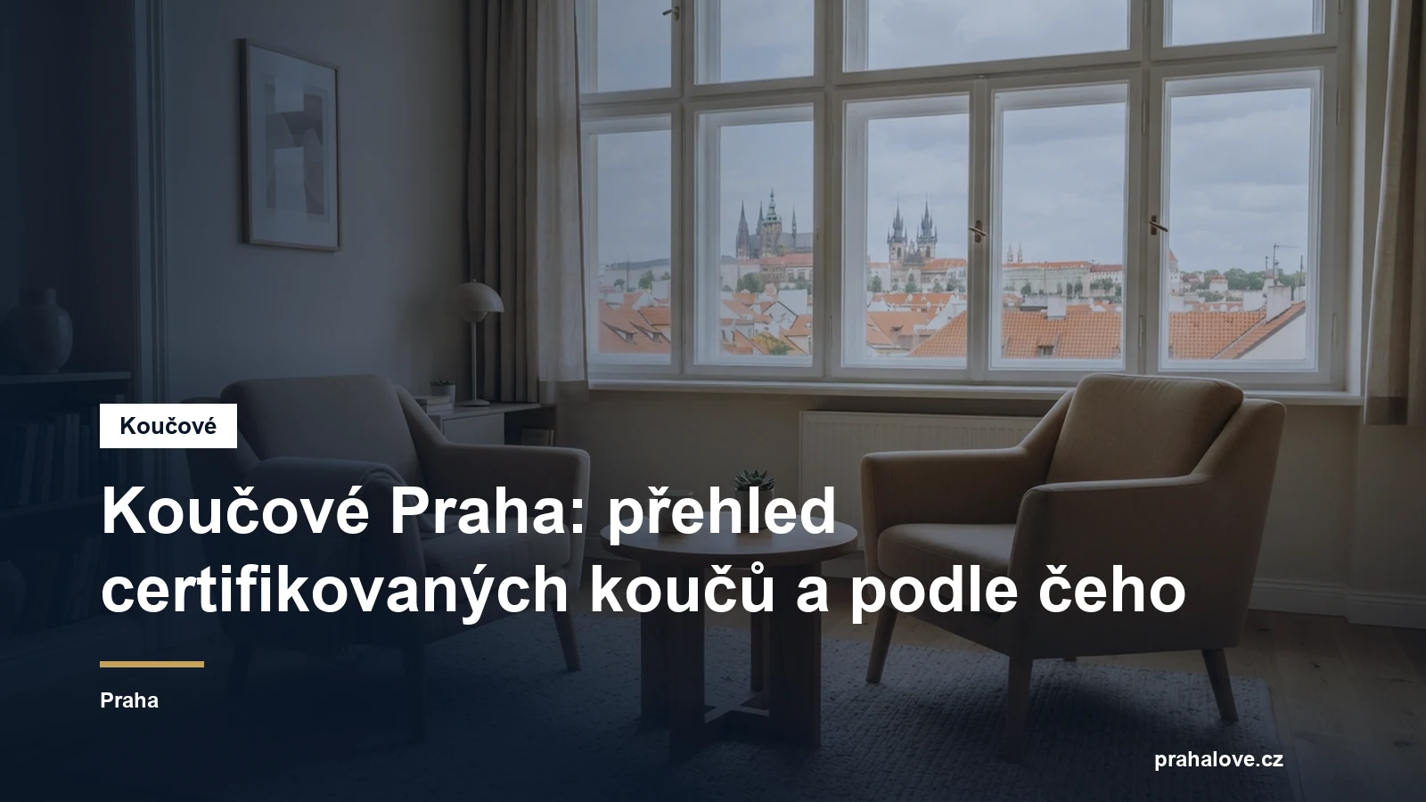 Koučink v Praze, prostředí pro profesionální rozhovor