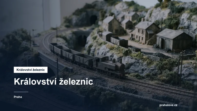 Modelové kolejiště s vláčky a městem