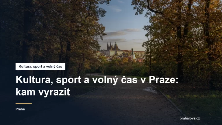 Pražský park s cestou pro běh a in-line