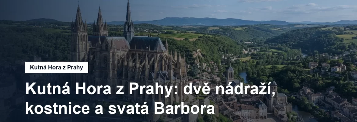 Gotická katedrála s opěrnými oblouky nad údolím