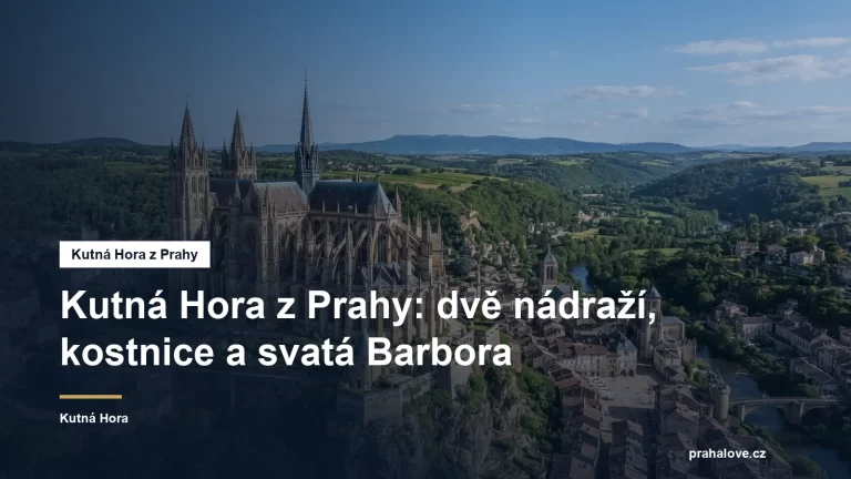 Gotická katedrála s opěrnými oblouky nad údolím