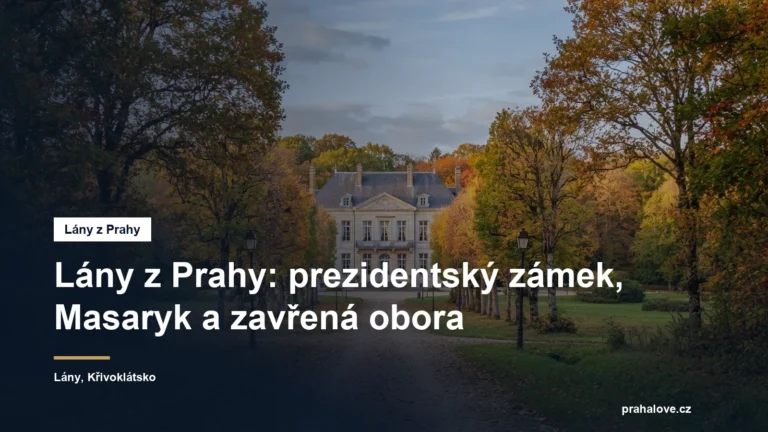 Zámecký park s alejí a klasicistní budovou v pozadí