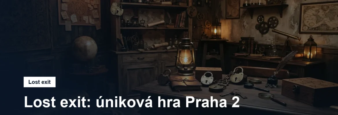 Interiér únikové hry se zámky a starým nábytkem