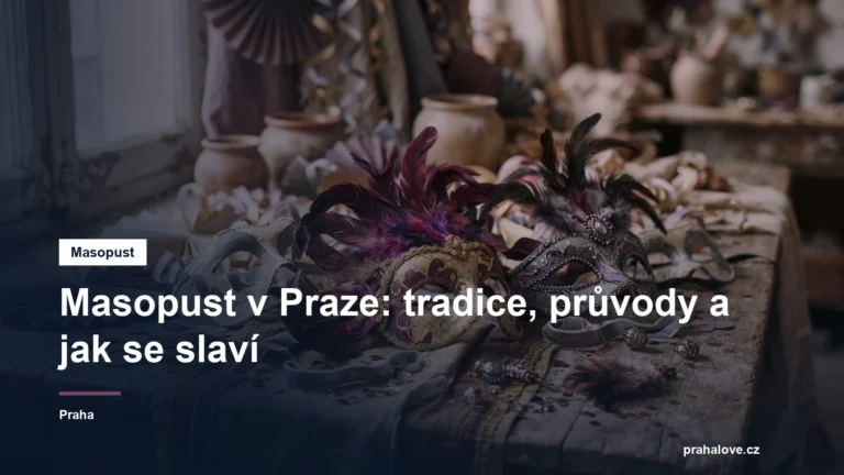 Barevné masopustní masky a dekorace