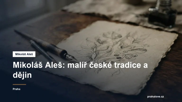 Kreslířské pero a skica na papíře