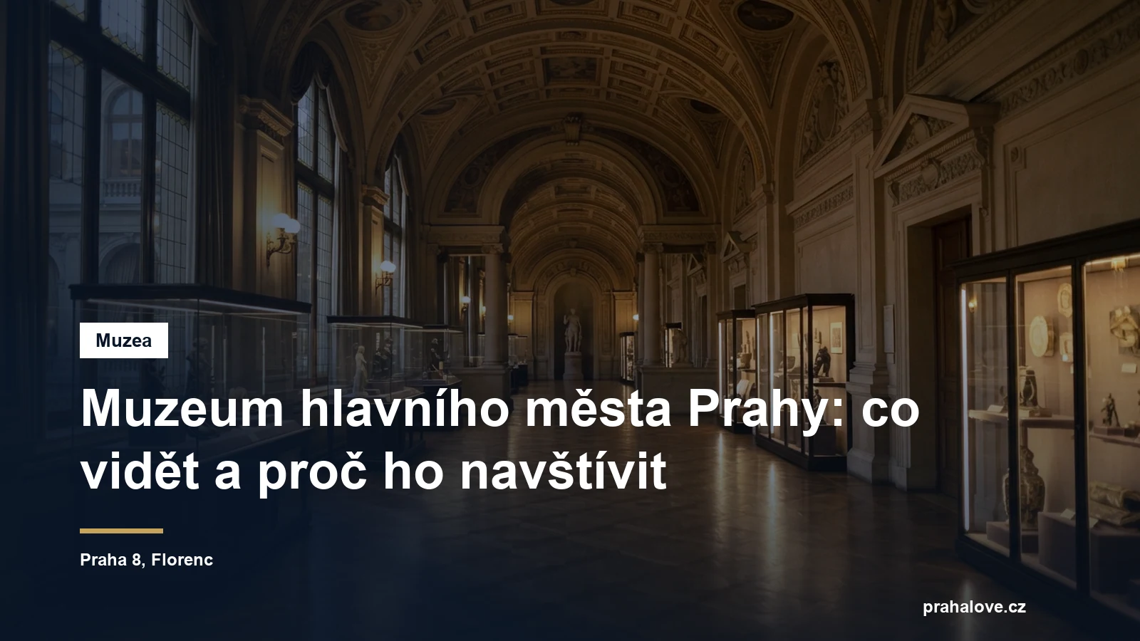 Historický sál Muzea hlavního města Prahy na Florenci
