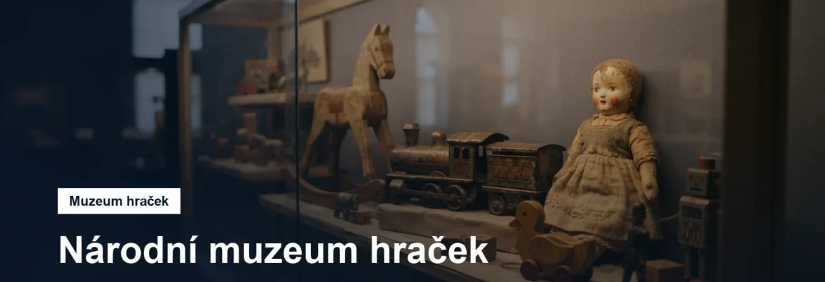 Historické hračky ve vitrínách