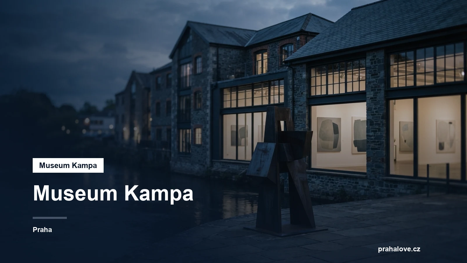 Přestavěné mlýny u Vltavy s moderním uměním