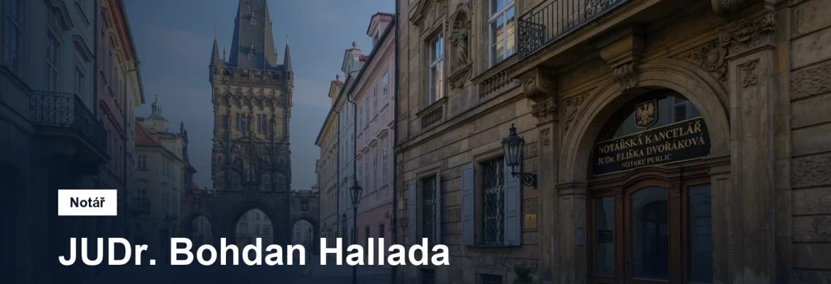 JUDr. Bohdan Hallada, notář Praha 1