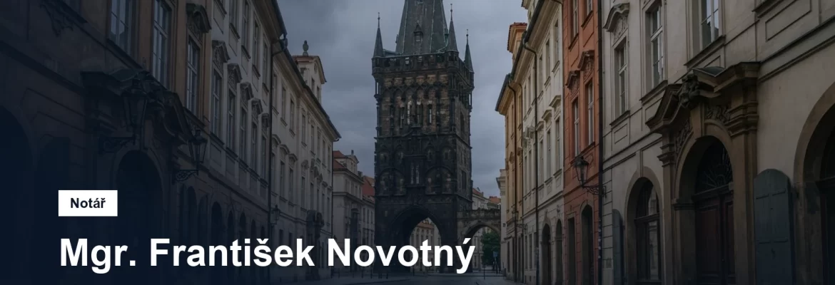 Mgr. František Novotný, notář pro obvod Prahy 4