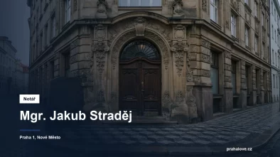 Dlážděný chodník a kamenný vstupní portál domu v centru Prahy