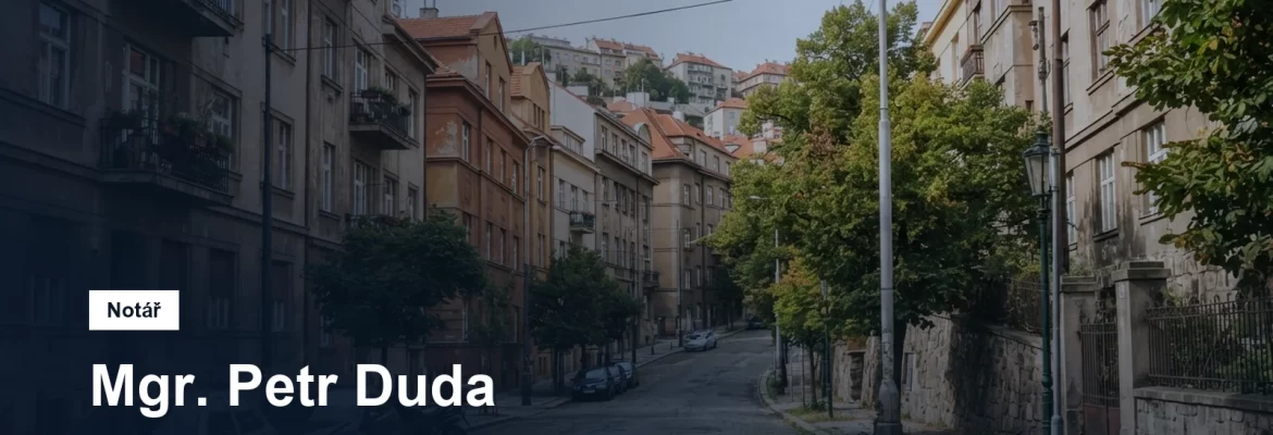 Mgr. Petr Duda, notář pro obvod Prahy 4