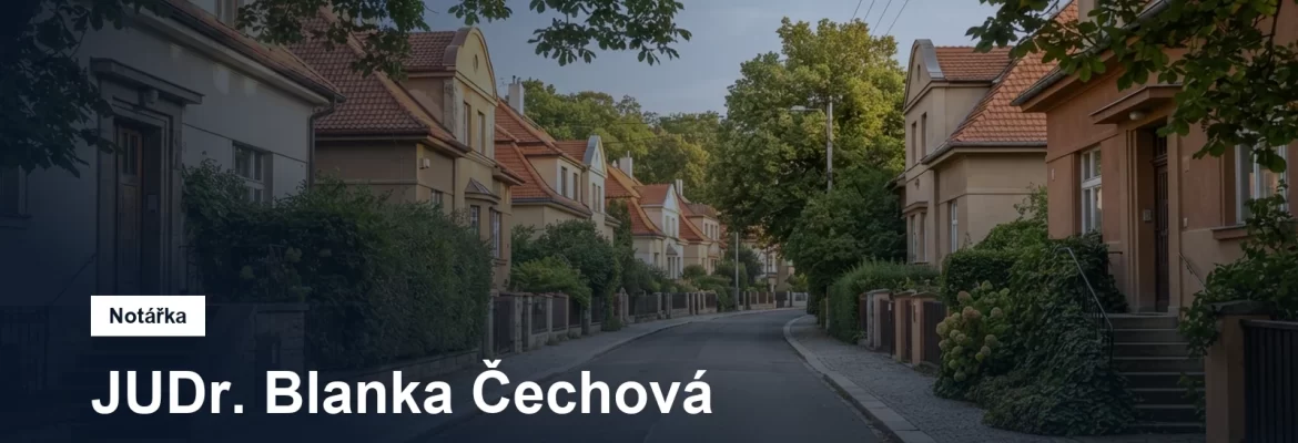 Klidná ulice s nízkou zástavbou a zahradami v pražském Veleslavíně
