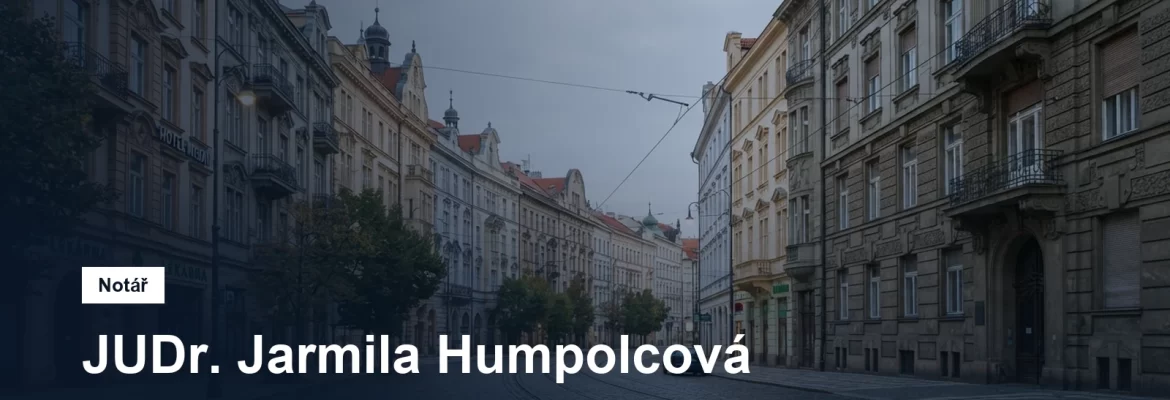 JUDr. Jarmila Humpolcová, notářka Praha 1