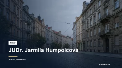 JUDr. Jarmila Humpolcová, notářka Praha 1