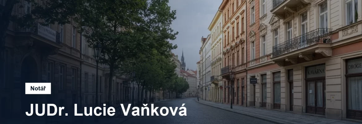 JUDr. Lucie Vaňková, notářka Praha 1