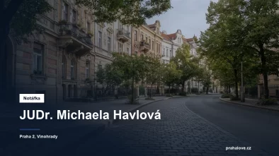 Ulice s historickými činžovními domy na pražských Vinohradech