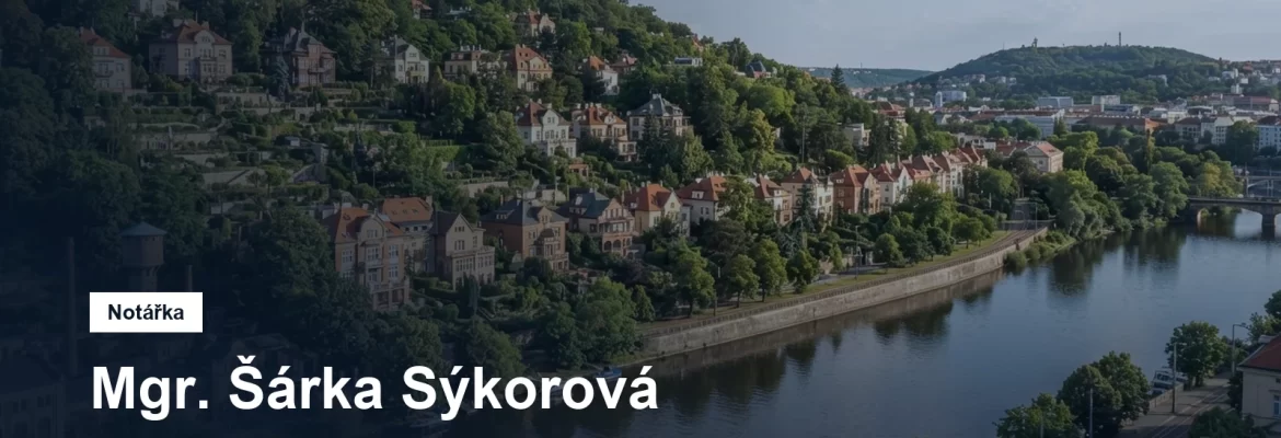 Mgr. Šárka Sýkorová, notářka pro obvod Prahy 4