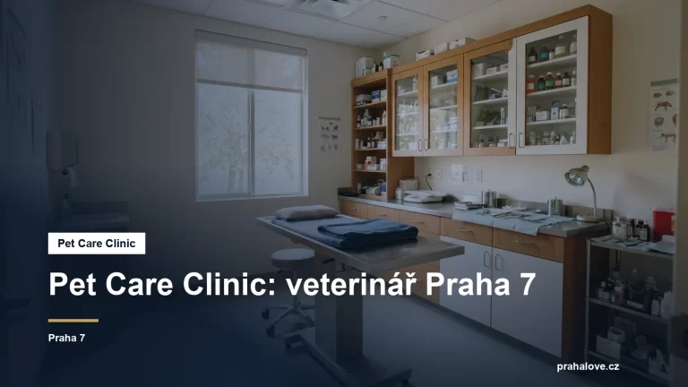 Veterinární ordinace s vyšetřovacím stolem