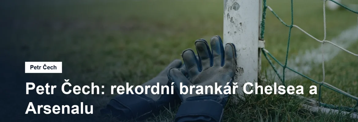 Brankářské rukavice u tyče branky