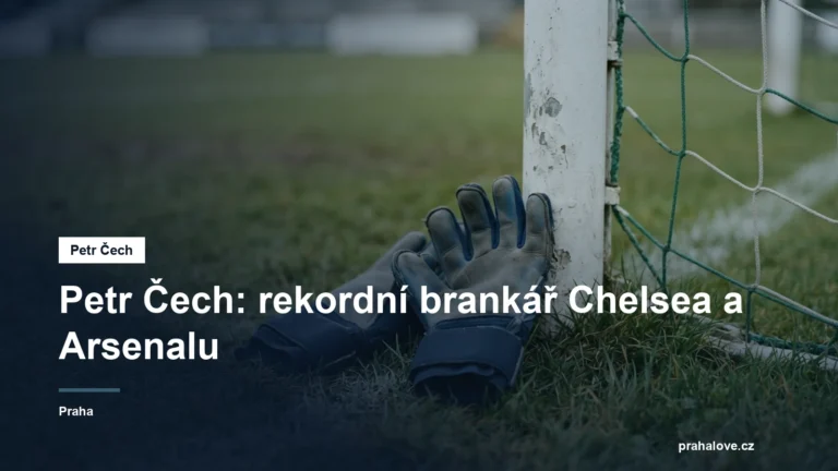 Brankářské rukavice u tyče branky