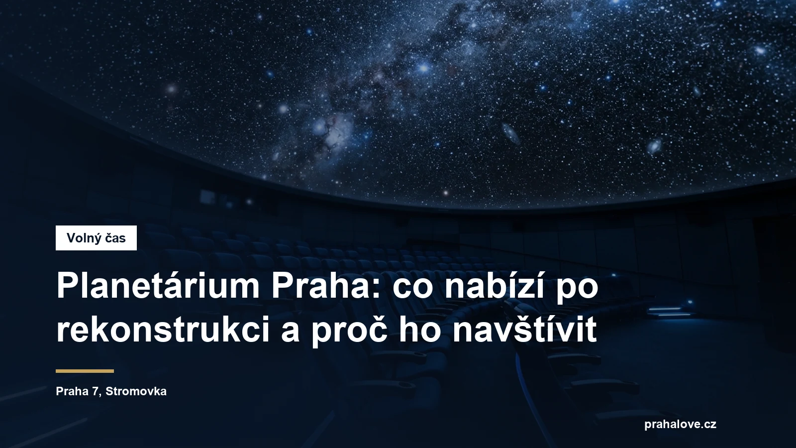 Hvězdná obloha promítaná na kopuli planetária