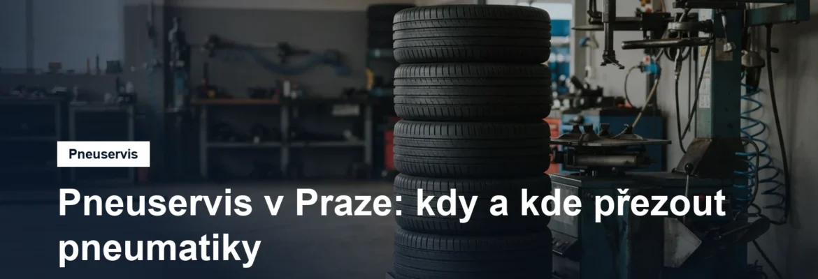 Sada pneumatik a montážní stroj v servisu