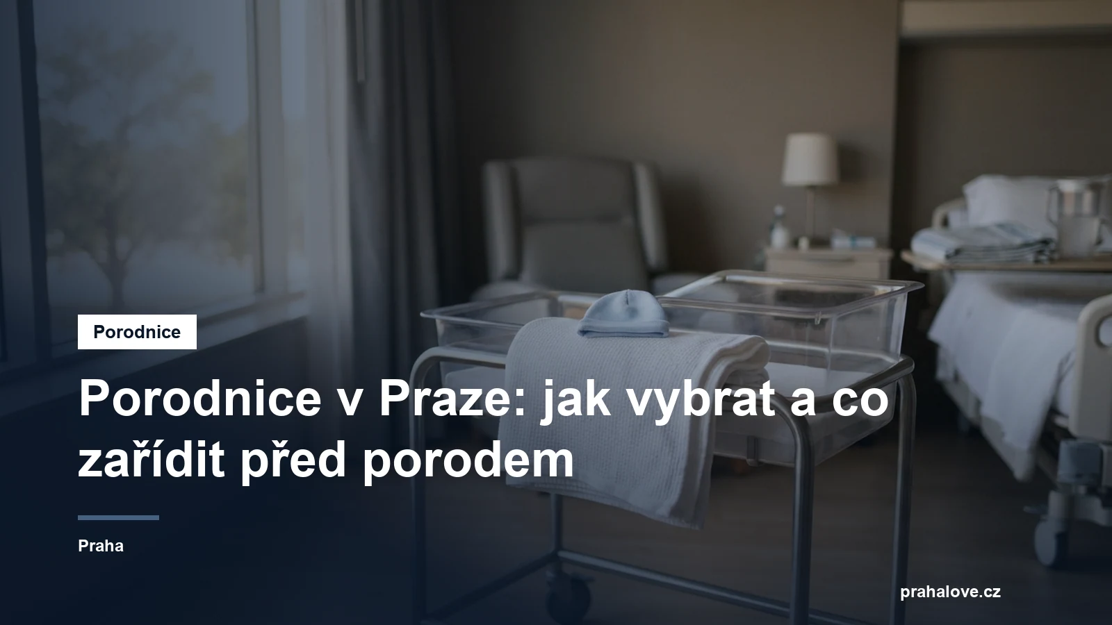 Postýlka pro novorozence na klidném oddělení nemocnice
