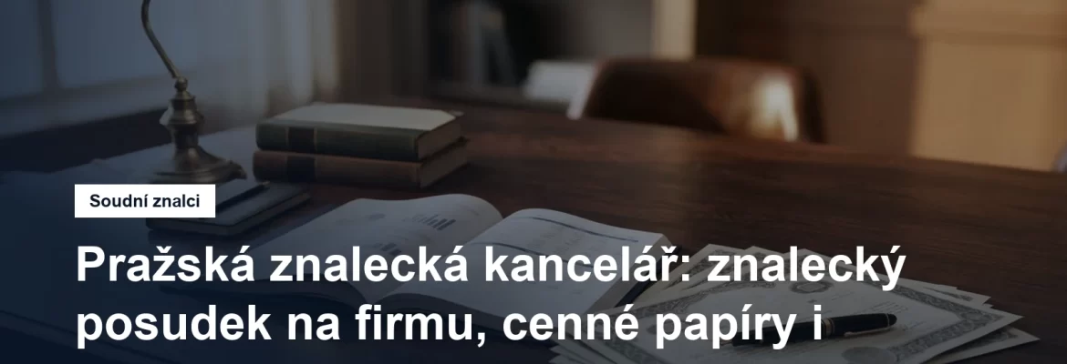 Pražská znalecká kancelář, znalecké posudky v oboru ekonomika, Vinohrady na Praze 2