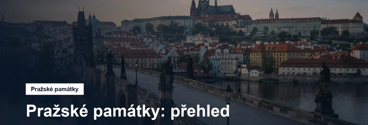 Panorama Prahy s hradem a mostem